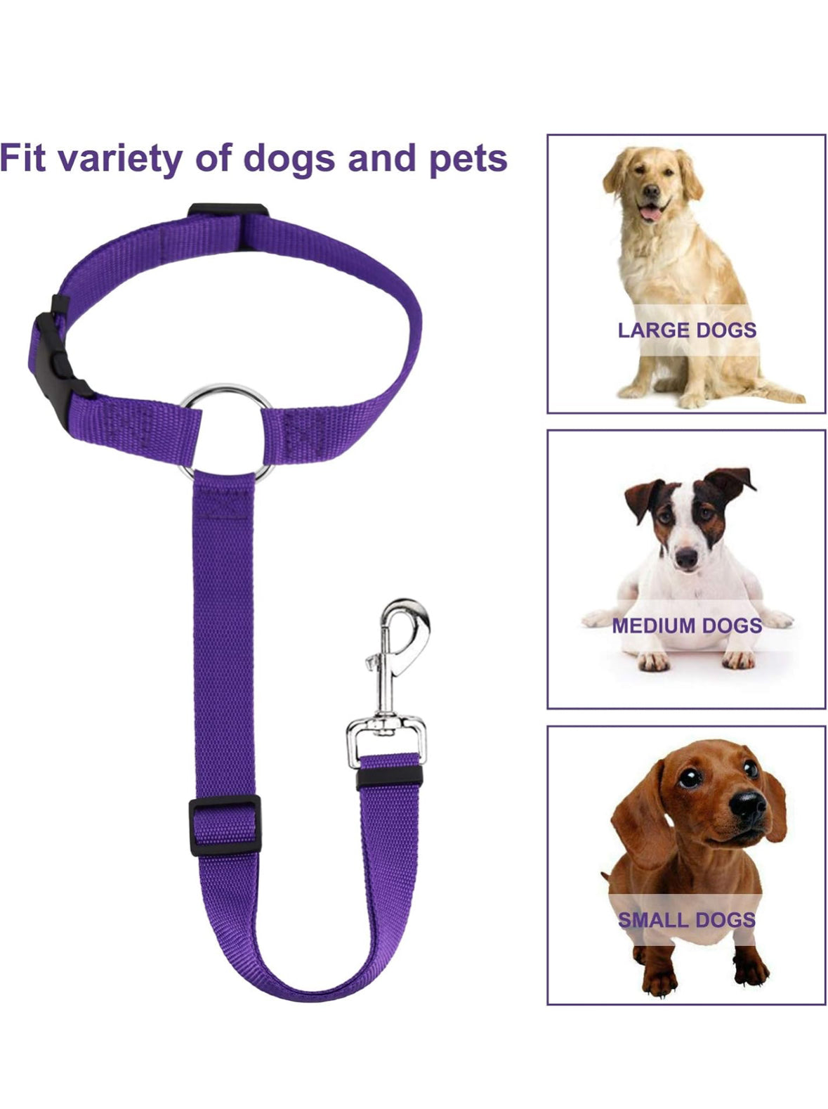Adjustable Dog Seat Belt Harness – Secure & Comfortable Travel!