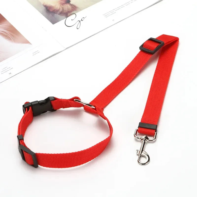 Adjustable Dog Seat Belt Harness – Secure & Comfortable Travel!