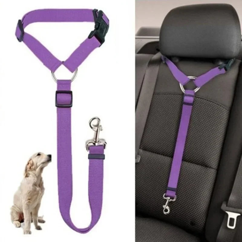 Adjustable Dog Seat Belt Harness – Secure & Comfortable Travel!