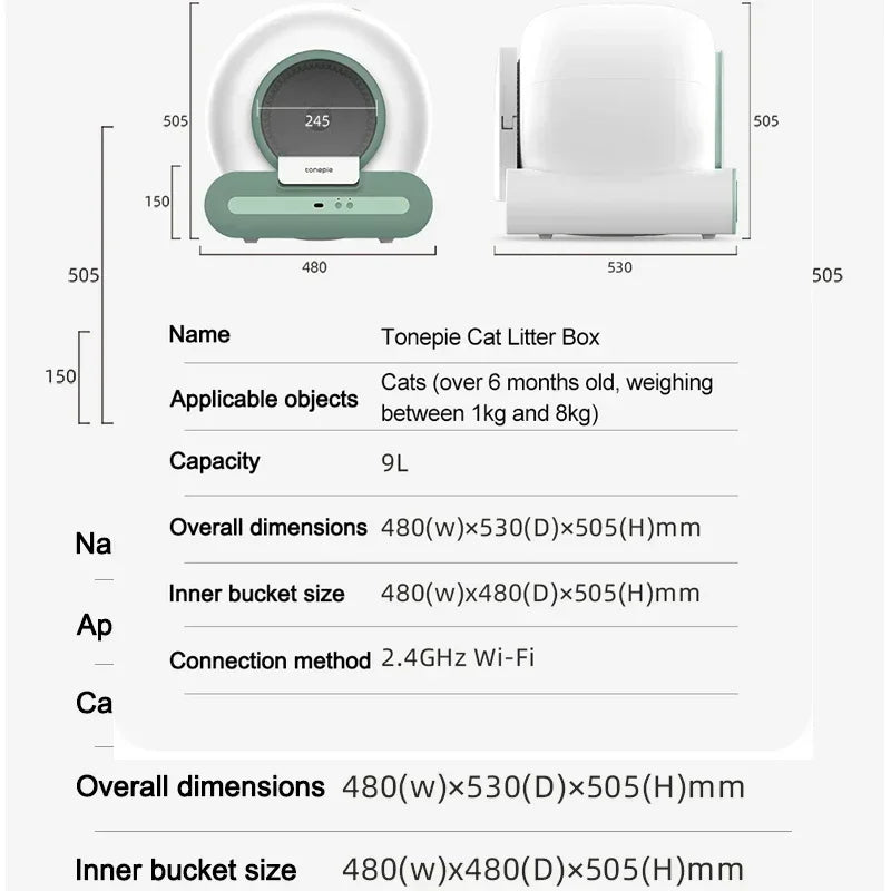 Revolutionary Smart Cat Litter Box – Self-Cleaning & App-Controlled!
