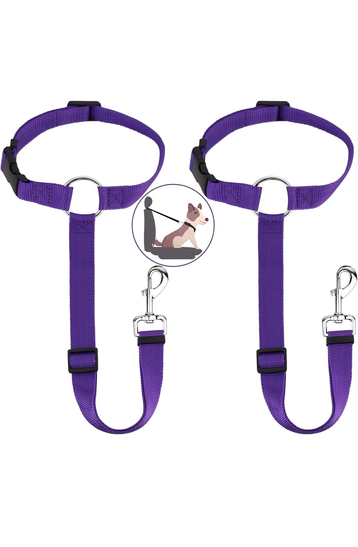 Adjustable Dog Seat Belt Harness – Secure & Comfortable Travel!