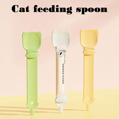 Cat Treat Tube Spoon – Mess-Free & Easy Feeding Tool!