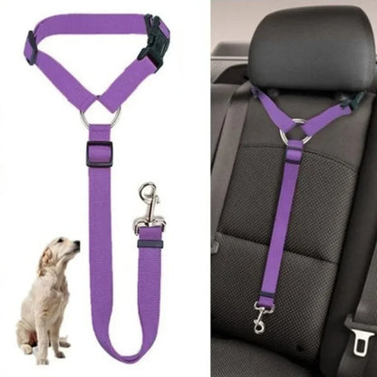 Adjustable Dog Seat Belt Harness – Secure & Comfortable Travel!