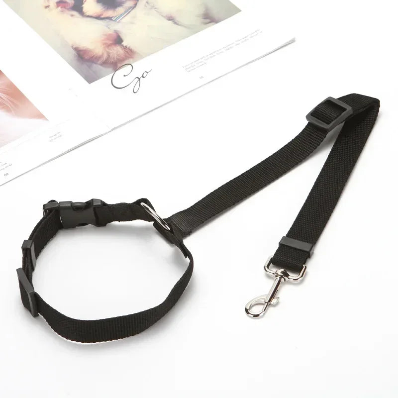Adjustable Dog Seat Belt Harness – Secure & Comfortable Travel!